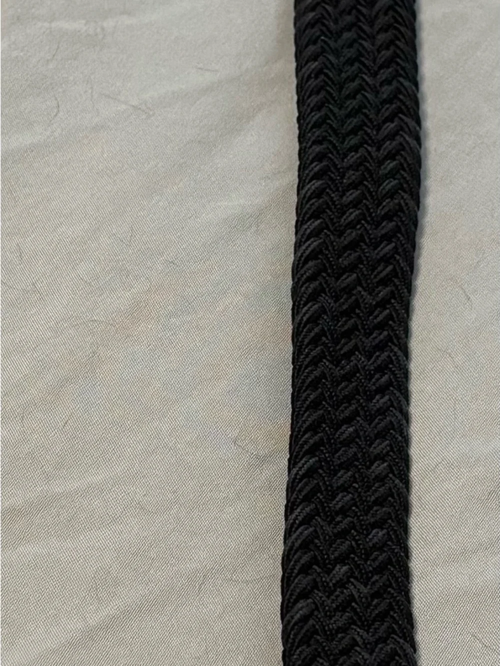 Braided Black Men's Belt - Classic Woven Style